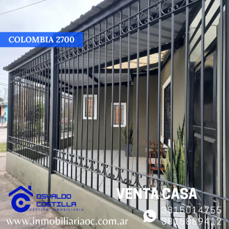 Venta hermosa casa  esquina en Colombia al 2700