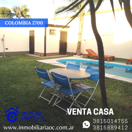 Venta hermosa casa  esquina en Colombia al 2700