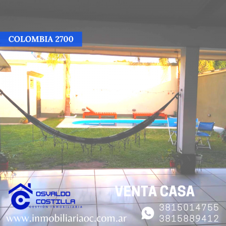 Venta hermosa casa  esquina en Colombia al 2700