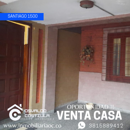 Venta Casa  de 3 hab en calle Santiago al 1500