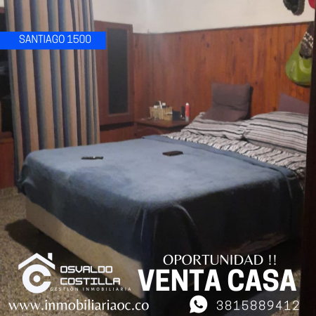 Venta Casa  de 3 hab en calle Santiago al 1500