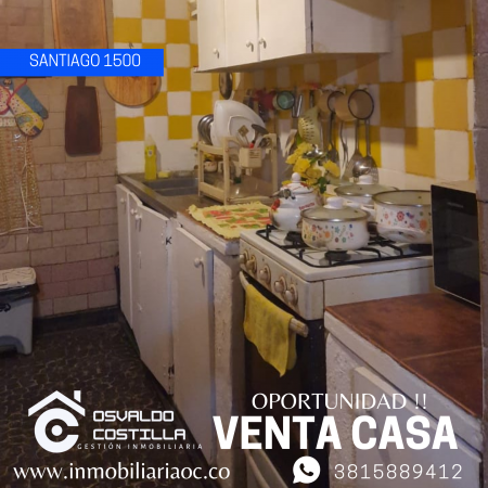 Venta Casa  de 3 hab en calle Santiago al 1500