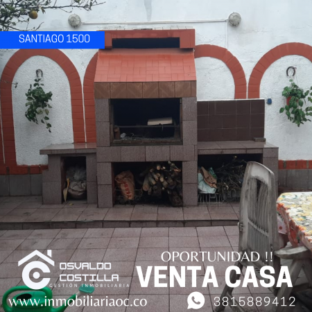 Venta Casa  de 3 hab en calle Santiago al 1500