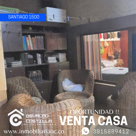 Venta Casa  de 3 hab en calle Santiago al 1500