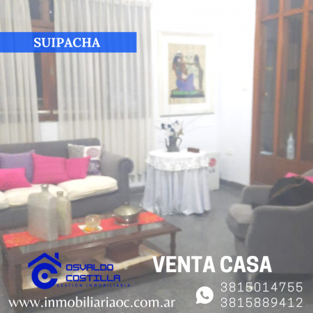 Venta de Casa de 2 plantas en calle Suipacha al al 600