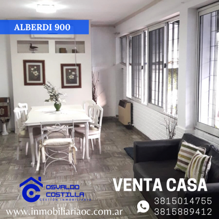 Venta Casa 4 Hab. Pje. Lopez de Vega1100 alt Alberdi al 900