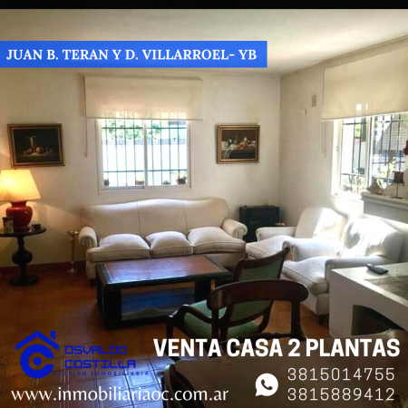 Venta de  Casa  a dos cuadras de Av. Aconquija -YB (apta para credito hipotecario)