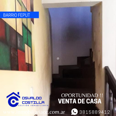  Venta Duplex en barrio Feput a 50mts de avenida las Americas