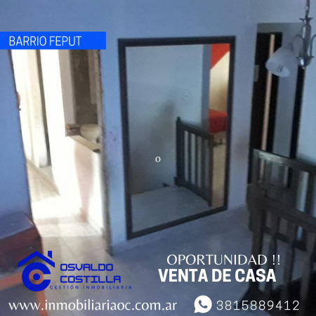  Venta Duplex en barrio Feput a 50mts de avenida las Americas