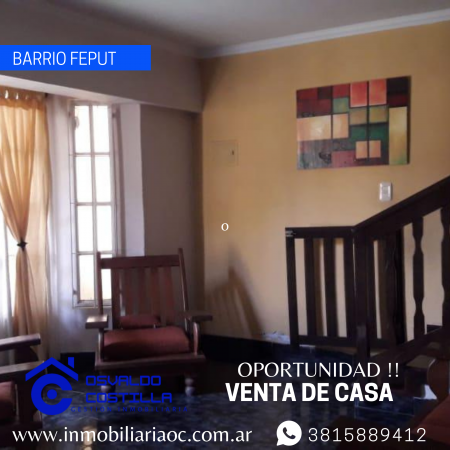  Venta Duplex en barrio Feput a 50mts de avenida las Americas