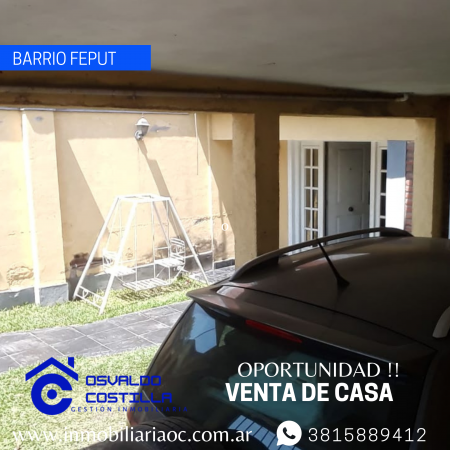  Venta Duplex en barrio Feput a 50mts de avenida las Americas