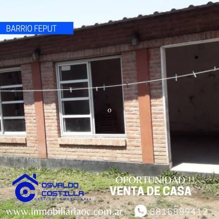  Venta Duplex en barrio Feput a 50mts de avenida las Americas