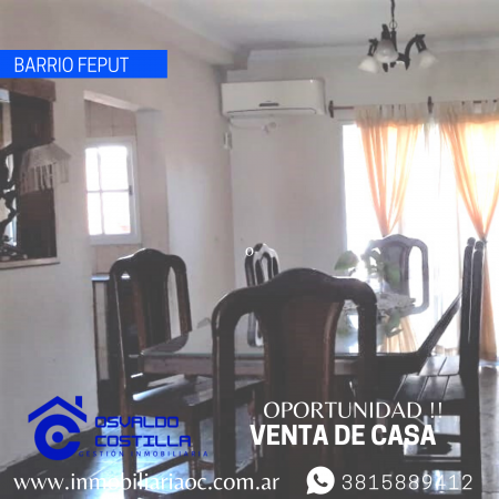  Venta Duplex en barrio Feput a 50mts de avenida las Americas