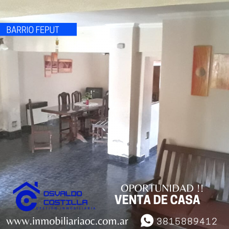  Venta Duplex en barrio Feput a 50mts de avenida las Americas