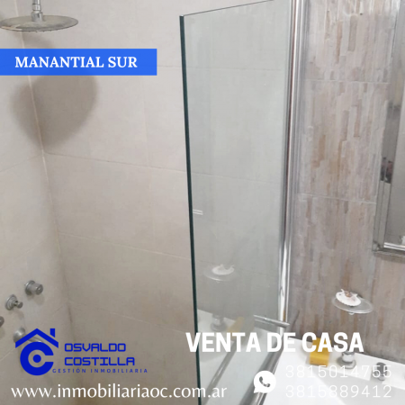 Venta de hermosa Casa 3 hab. en Manantial Sur