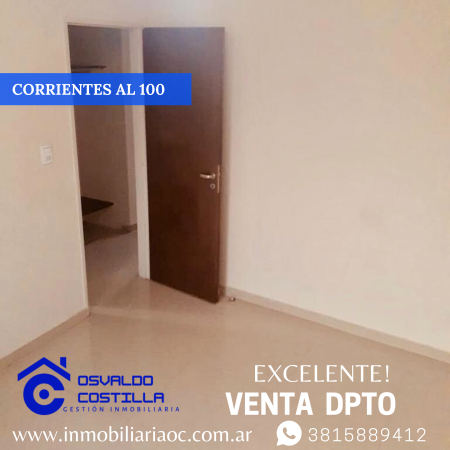 Venta dpto. 1 hab. corrientes  al 100