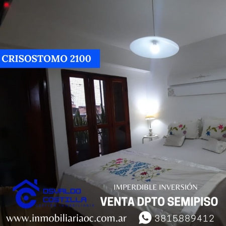 Venta hermoso Dpto. Semipiso en  Crisóstomo al 2100