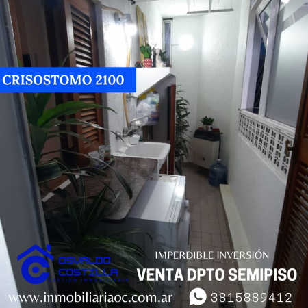 Venta hermoso Dpto. Semipiso en  Crisóstomo al 2100