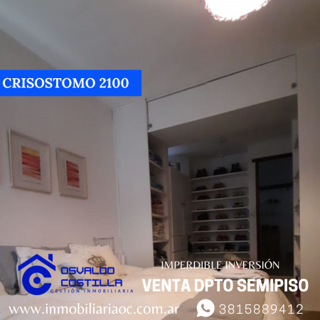 Venta hermoso Dpto. Semipiso en  Crisóstomo al 2100