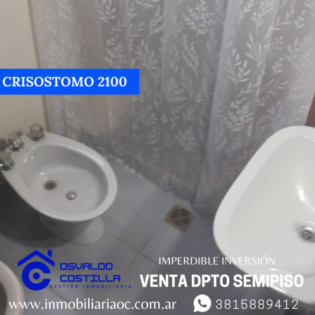 Venta hermoso Dpto. Semipiso en  Crisóstomo al 2100