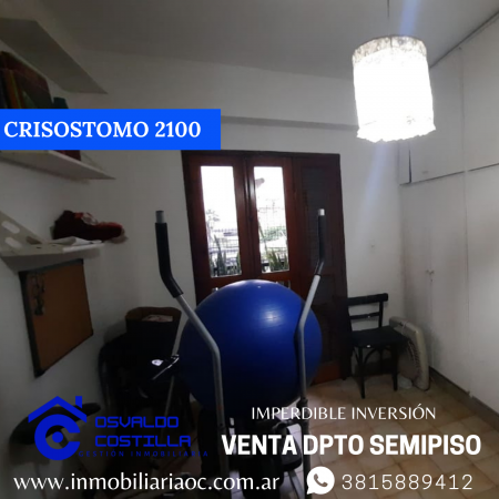 Venta hermoso Dpto. Semipiso en  Crisóstomo al 2100