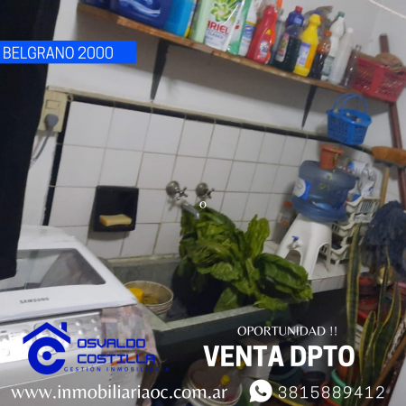   Venta Dpto. de 3  habitaciones en  Av. Belgrano al 2000