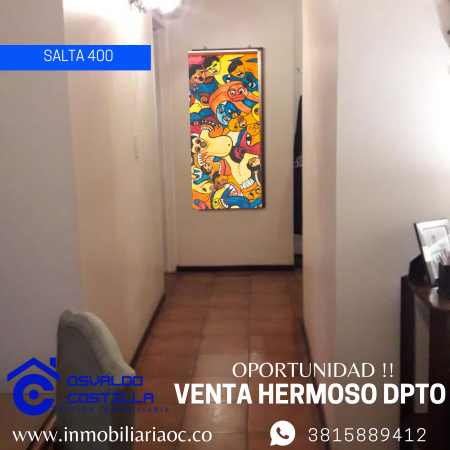 Venta de Dpto. de 3 hab. en Av. Salta  al 300