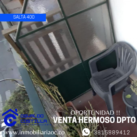 Venta de Dpto. de 3 hab. en Av. Salta  al 300