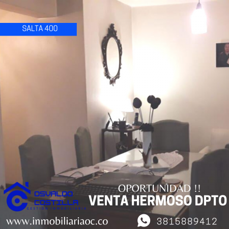 Venta de Dpto. de 3 hab. en Av. Salta  al 300