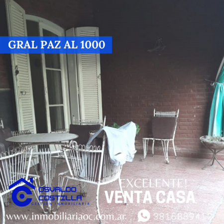 Venta de Importante Inmueble con excelente ubicacion  en Gral. Paz  al 1000