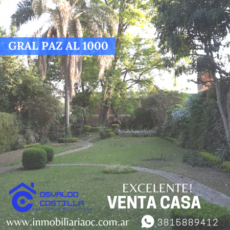 Venta de Importante Inmueble con excelente ubicacion  en Gral. Paz  al 1000