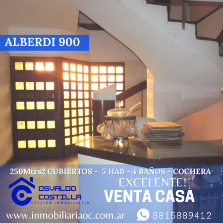 Venta de casa de 2 plantas 5 Hab en la calle Alberdi al 900