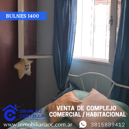 Excelente oportunidad de inversion! venta de complejo comercial/ habitacional ubicado en Bulnes al 1400