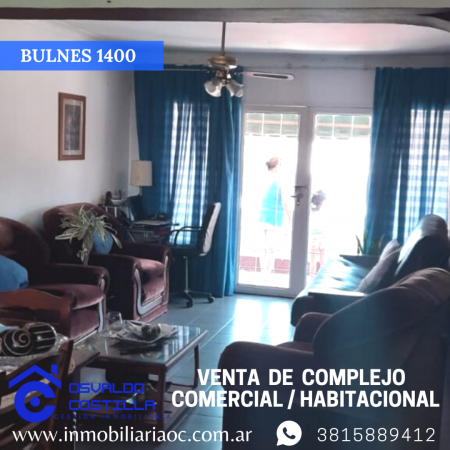 Excelente oportunidad de inversion! venta de complejo comercial/ habitacional ubicado en Bulnes al 1400