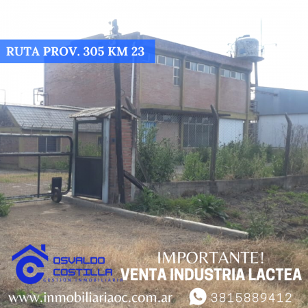 Venta de Industria Lactea ubicada en Timbo Nuevo - Ruta  Provincial  305 Km  23