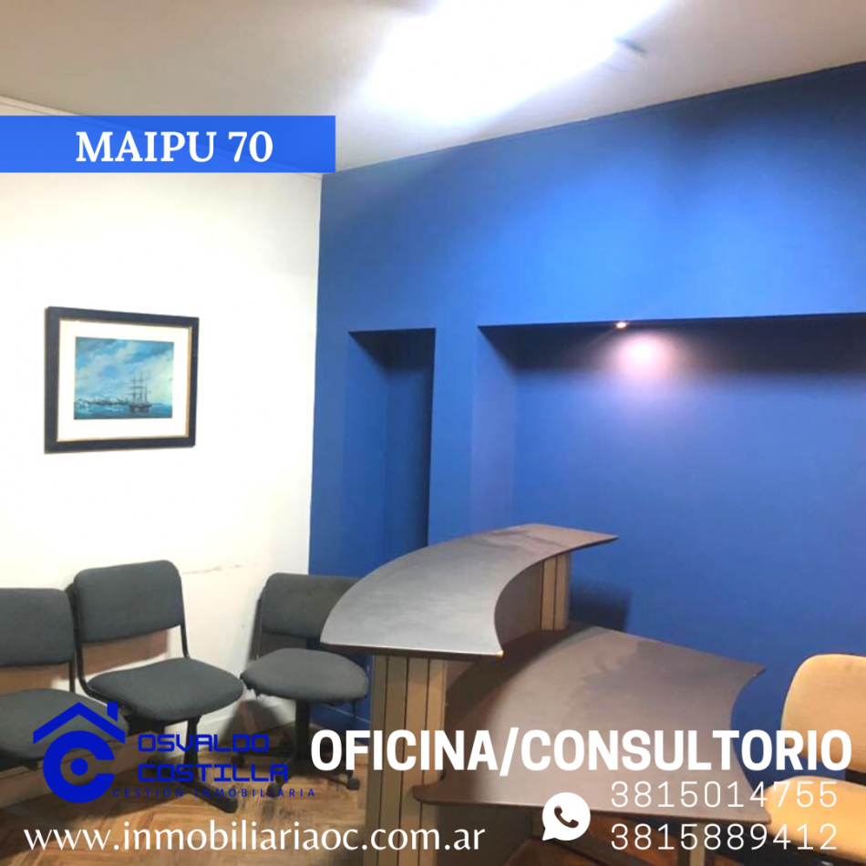 En venta Oficina/Consultorio Semi Amoblado  (Maipú 70)