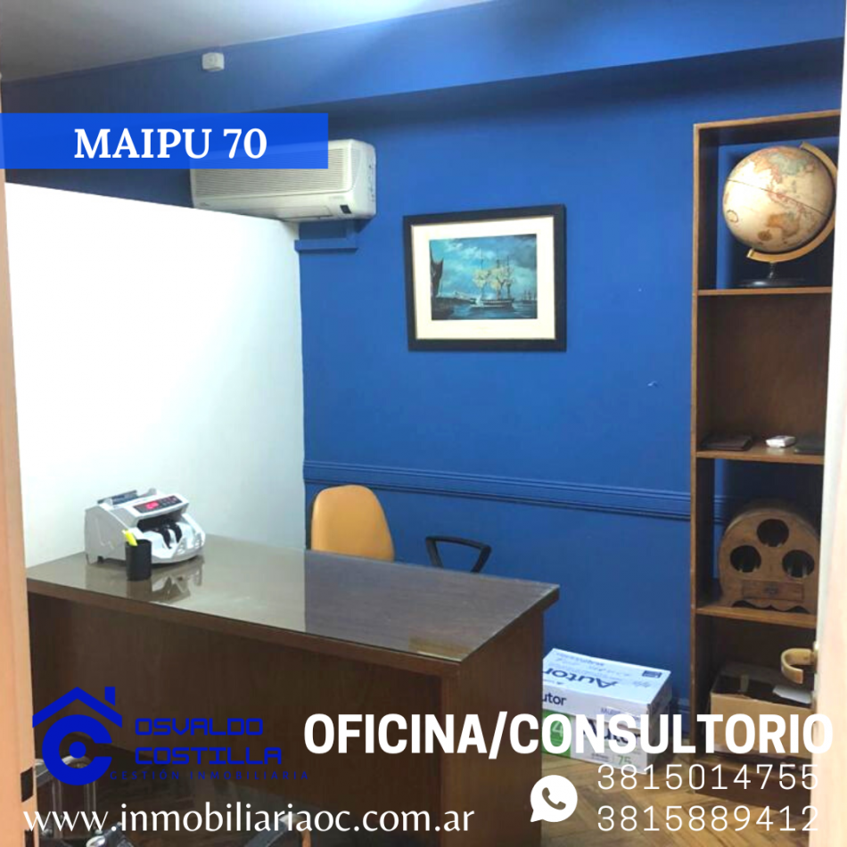 En venta Oficina/Consultorio Semi Amoblado  (Maipú 70)