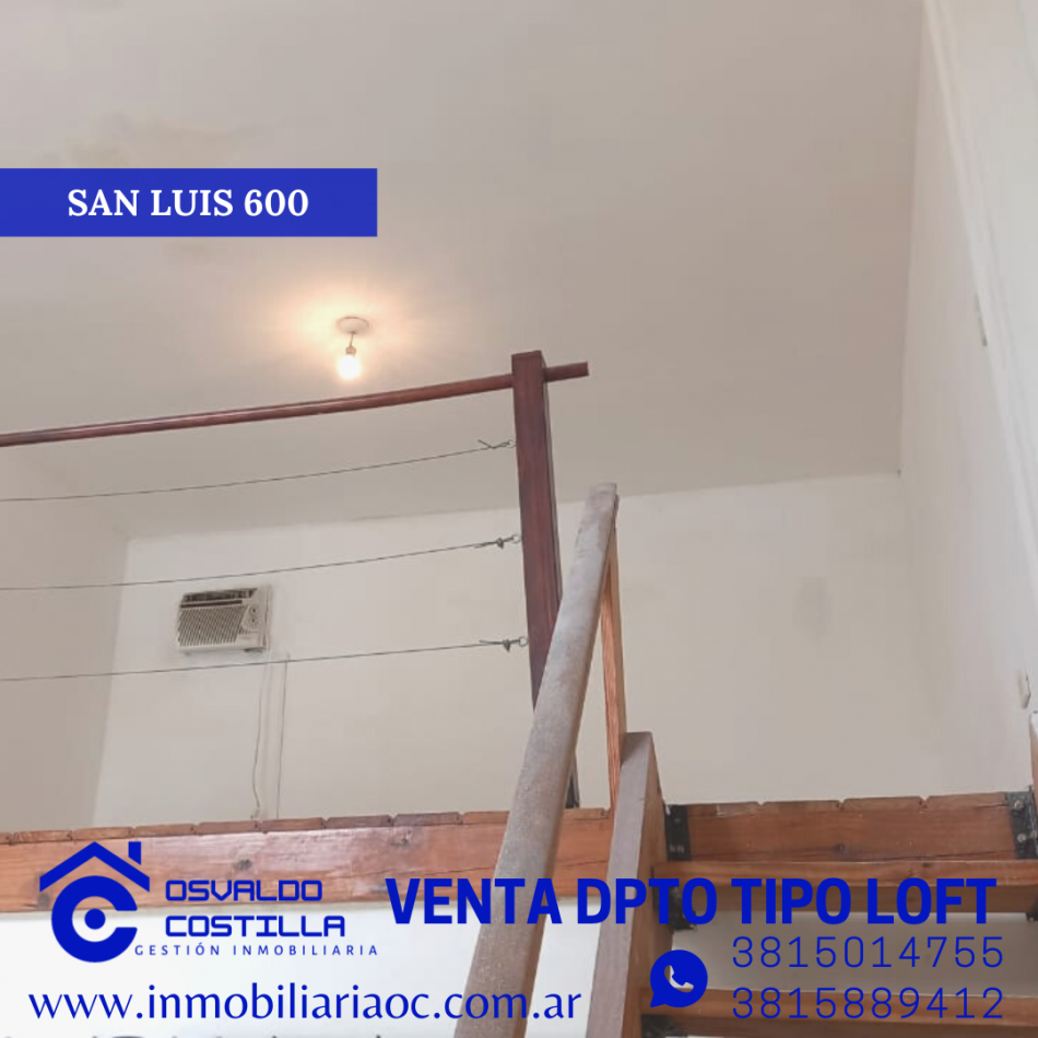 En venta  Monoambiente tipo Loft de 35mtrs2 aprox 