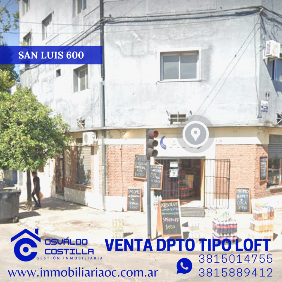 En venta  Monoambiente tipo Loft de 35mtrs2 aprox 