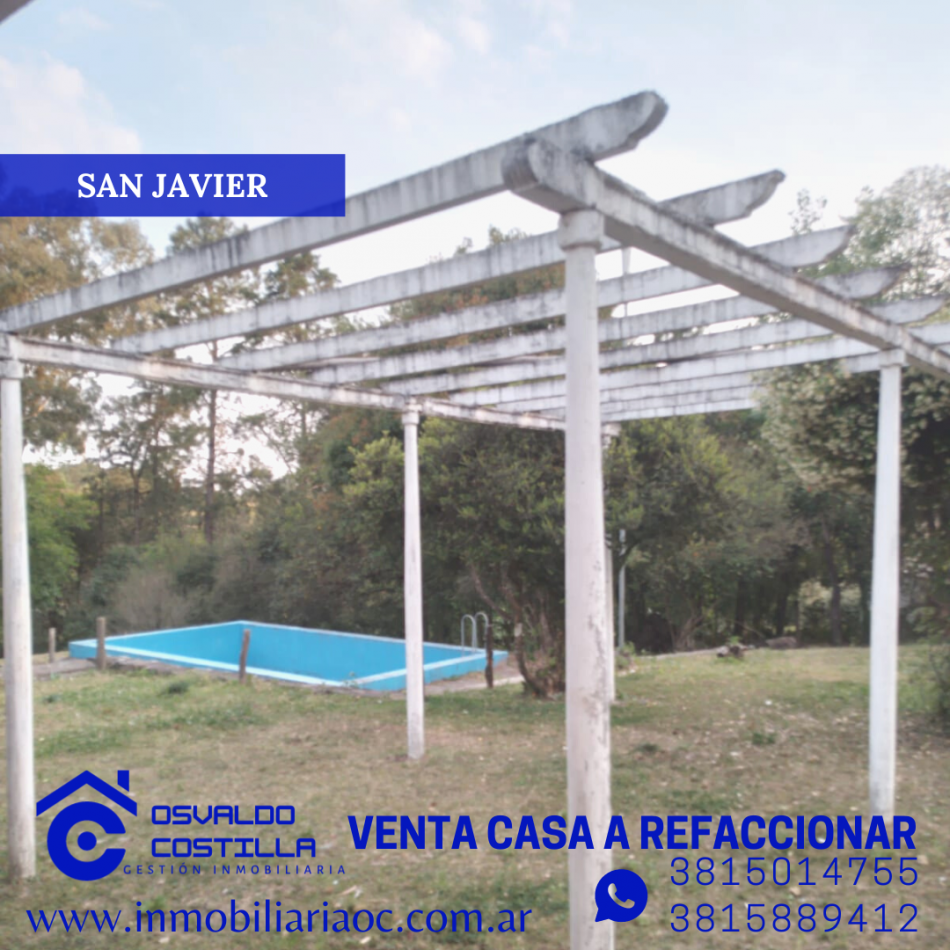 Oportunidad Venta casa a refaccionar cerca del Cristo San Javier - YB