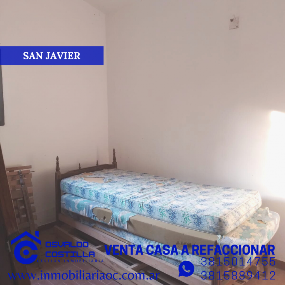 Oportunidad Venta casa a refaccionar cerca del Cristo San Javier - YB