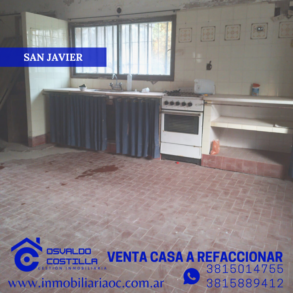 Oportunidad Venta casa a refaccionar cerca del Cristo San Javier - YB