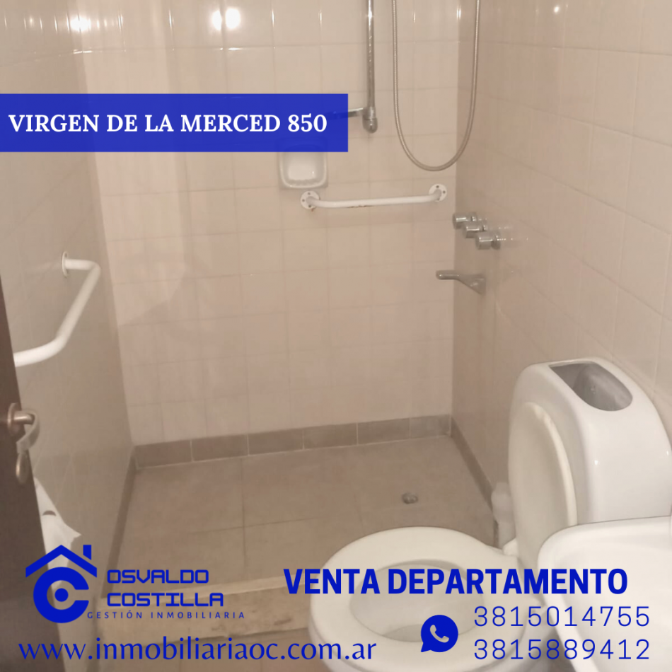 Venta Depto 3 hab + cuarto de servicio en calle Virgen de la Merced  al 800