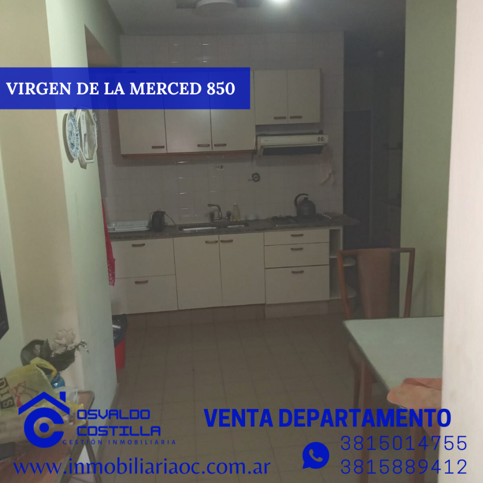 Venta Depto 3 hab + cuarto de servicio en calle Virgen de la Merced  al 800