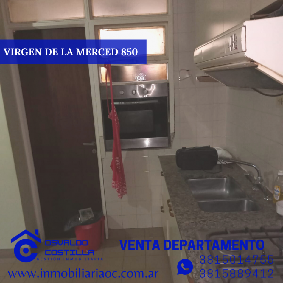 Venta Depto 3 hab + cuarto de servicio en calle Virgen de la Merced  al 800