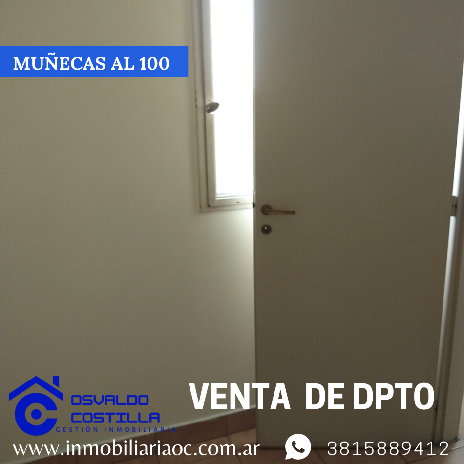 Venta de hermoso departamento con una ubicacion inmejorable en calle munecas al 100