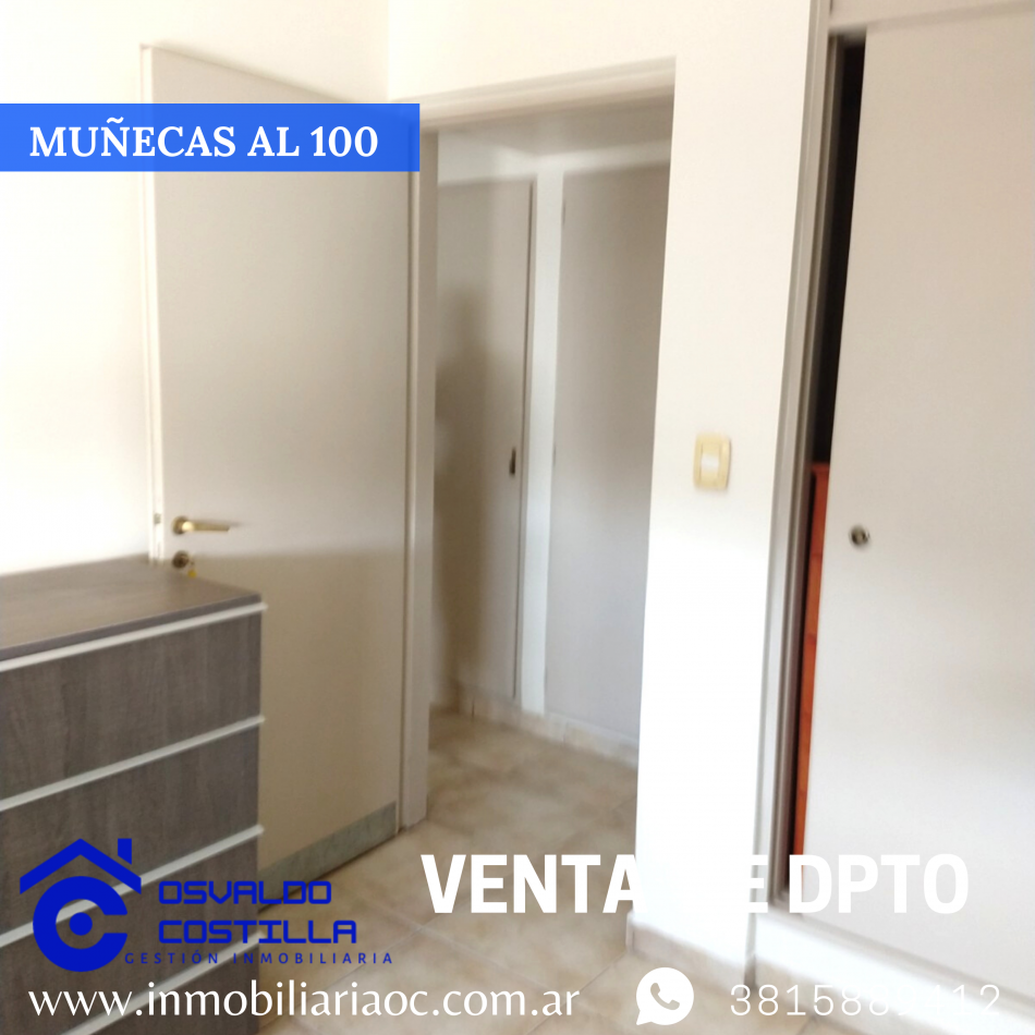 Venta de hermoso departamento con una ubicacion inmejorable en calle munecas al 100