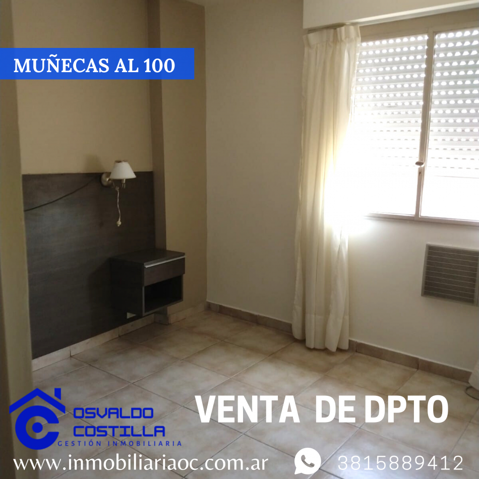 Venta de hermoso departamento con una ubicacion inmejorable en calle munecas al 100