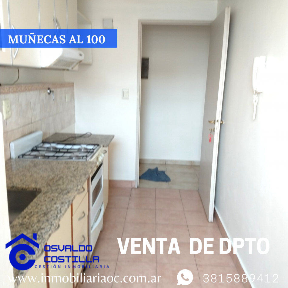 Venta de hermoso departamento con una ubicacion inmejorable en calle munecas al 100