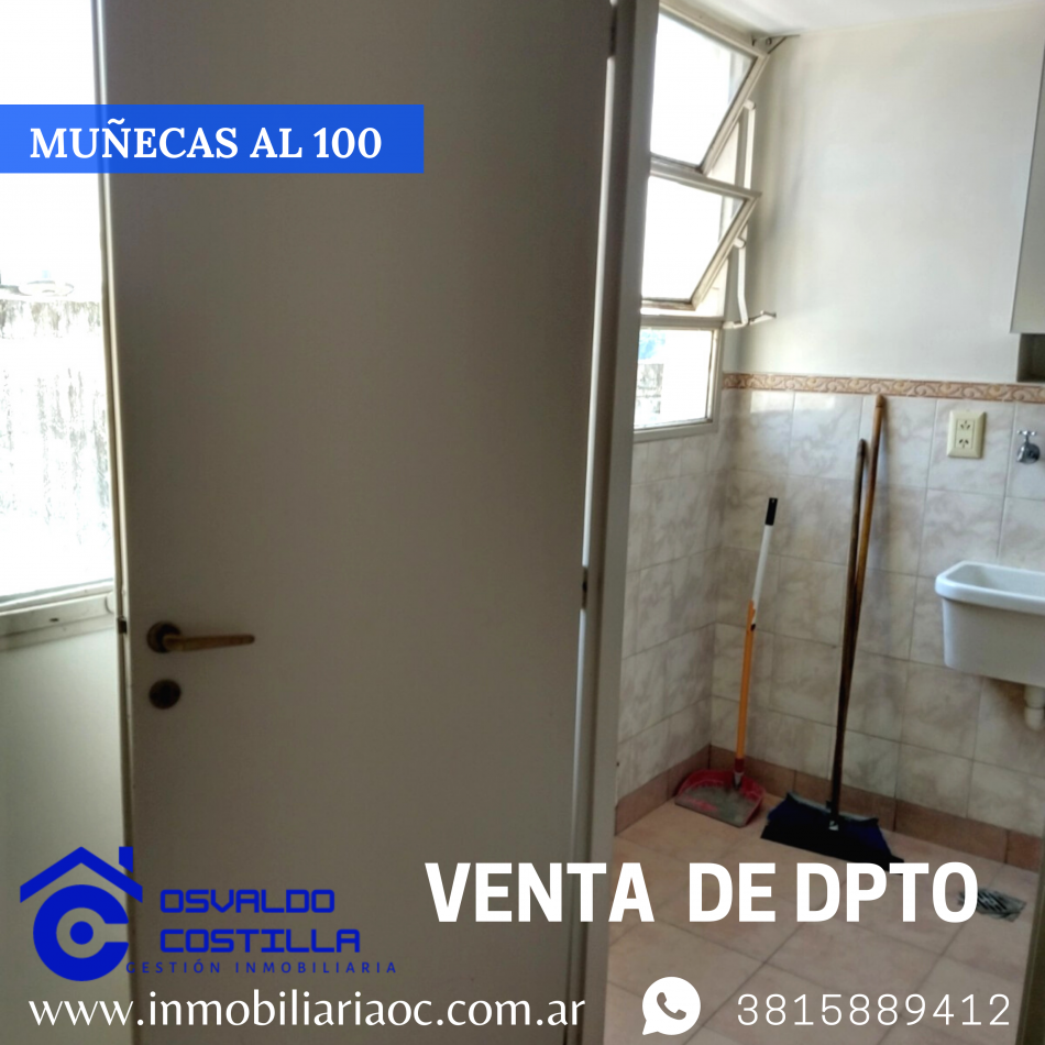 Venta de hermoso departamento con una ubicacion inmejorable en calle munecas al 100